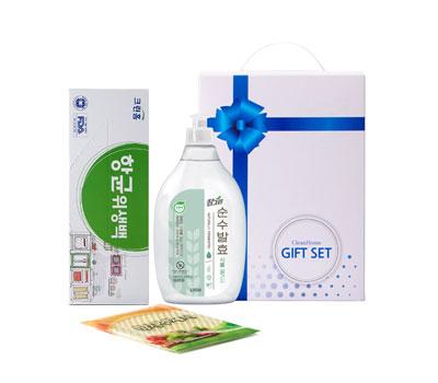 참그린녹차 주방세제 300용기 크린백 2종