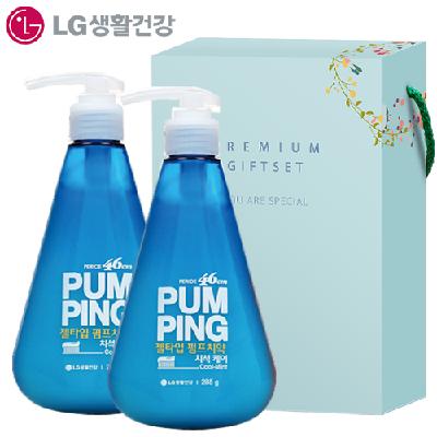 LG생활건강 페리오 46CM 펌핑치약 285g x 2P 홍보, 판촉, 기념, 선물, 사은, 답례, 명절