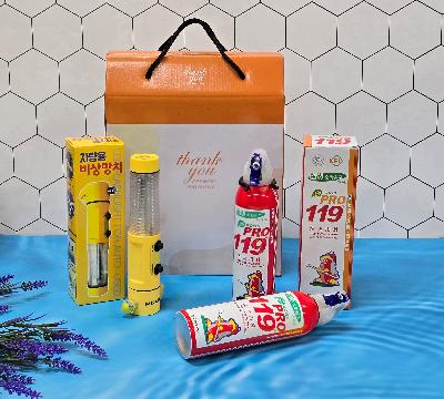 경광봉 후레쉬 랜턴 비상망치+ 비상 소화기  홍보, 판촉, 기념, 선물, 사은, 답례