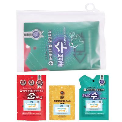 재난화재 안전키트 숨수건 (대형 또는 소형) 피부보호수 2종 홍보, 판촉, 기념, 선물, 사은, 답례