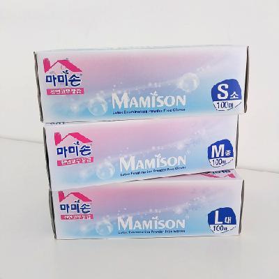 마미손 라텍스장갑 100매 천연장갑 요리, 주방, 홍보, 판촉, 기념, 선물, 사은, 답례