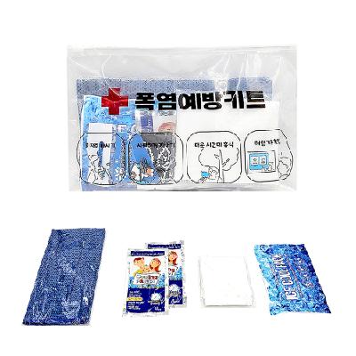 폭염 예방 키트 4종 세트 여름, 안전, 홍보, 판촉, 기념, 선물, 사은, 답례