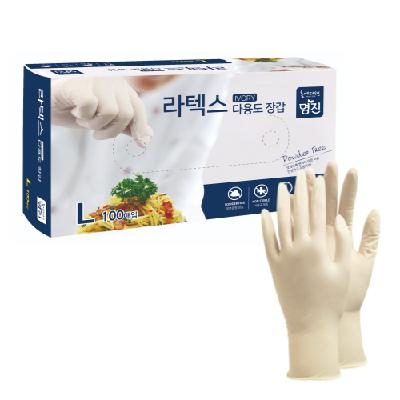 가루 없는 라텍스 장갑 100매 주방, 홍보, 판촉, 기념, 선물, 사은, 답례