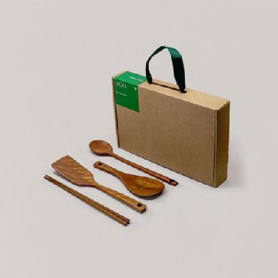에코웨이스트 친환경 제로웨이스트 나무 조리도구 4종 세트 요리, 주방, 홍보, 판촉, 기념, 선물, 사은, 답례
