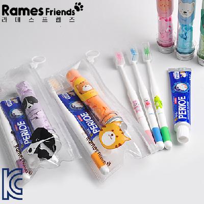 #라메스프렌즈 칫솔 올데이 고주파파우치세트 (판촉물 기념품 홍보물 인쇄)