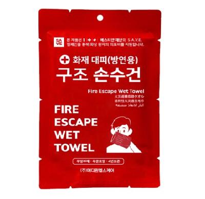 #화재대피 재난안전 구조 손수건(판촉물 기념품 홍보물 인쇄)