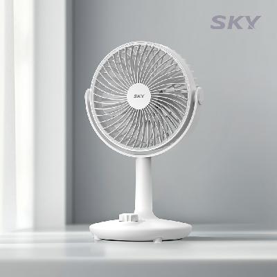 (판촉물 기념품 홍보물 스티커 인쇄) 스카이 윈드 WD5 무선 탁상용 선풍기