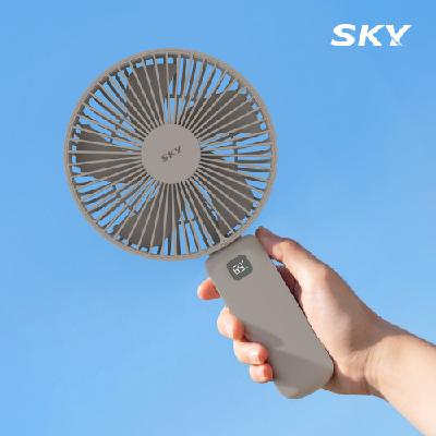 (판촉물 기념품 홍보물 스티커 인쇄) 스카이 윈드 무선 접이식 선풍기 W15B