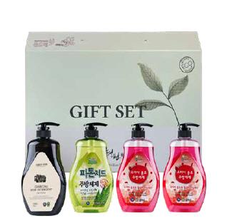 그린키스 주방세제 주방4종세트(참숯+오미자*2+피톤750ml/세트상품)