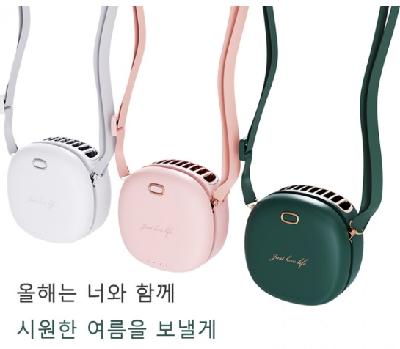 (판촉물 기념품 홍보물 스티커 인쇄)  휴대용 미니 선풍기 F37 탁상용 목걸이 밸트형 선풍기 넥밴드 KC_