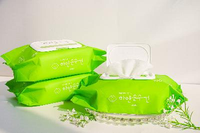 하얀손수건 베이직 물티슈(100매)/1BOX(10팩)