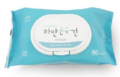 하얀손수건 프리미엄 캡형(80매)