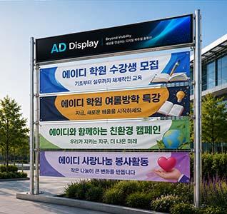 LED현수막 게시대, 전광판