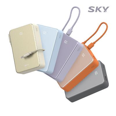 (판촉물 기념품 홍보물 스티커 인쇄) 스카이 필 큐브 20000mAh 고속 충전 보조배터리 PD QC 22.5W A20