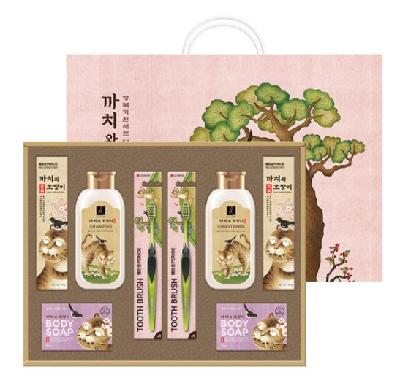 LG생활건강 까치와 호랑이 M호 선물세트 + 쇼핑백 선물세트 설날, 추석, 명절, 홍보, 판촉, 기념, 선물, 사은, 답례