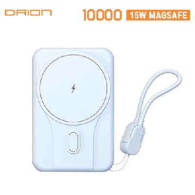 (판촉물 기념품 홍보물 스티커 인쇄) 드리온 숏스트랩 15W 고속 맥세이프 10000mAh