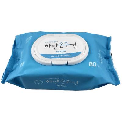 하얀손수건 프리미엄 캡형(80매)-학산보호작업장(서울판매시설)