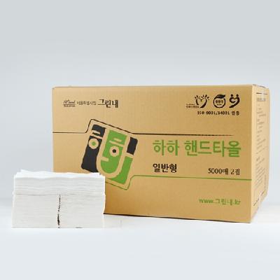하하 핸드타올 일반지(5,000매)-그린내(서울판매시설)