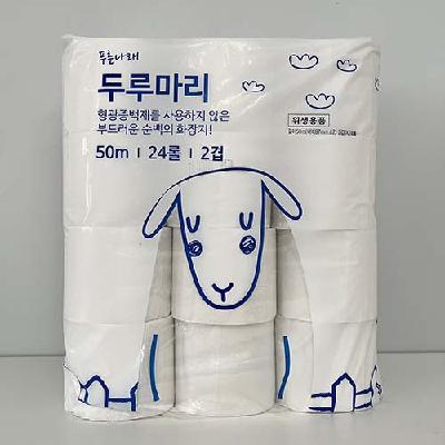 롤화장지 50m(24롤)-사단법인늘푸름 늘푸름보호작업장(서울판매시설)