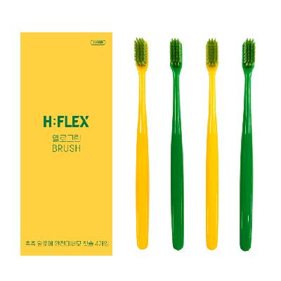 핸인핸 하이플렉스 옐로그린칫솔 (4개입)
