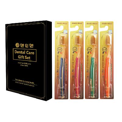 핸인핸 블랙칫솔선물세트 (나노골드)