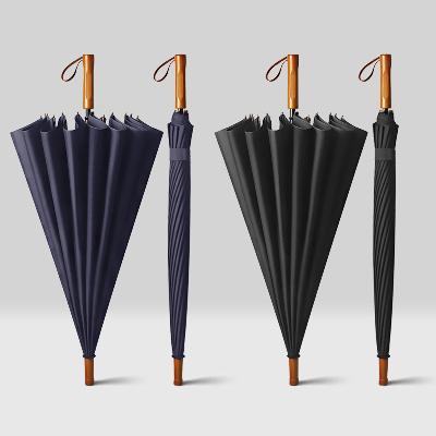 아스본 16K 원터치 자동 장우산 (원목손잡이) 홍보, 판촉, 기념, 선물, 사은, 답례