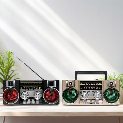 USB음원 SD TF카드 레트로 아날로그 블루투스 스피커 클래식 휴대용 탁상용 FM라디오 홍보, 판촉, 기념, 선물, 사은, 답례