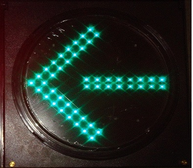 LED교통신호등 1면1색(녹색화살/GA)