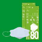 드노핌미세먼지마스크(KF80)(대형)(흰색)