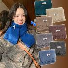 (판촉물 기념품 홍보물 스티커 인쇄) 머플러 쁘띠목도리 겨울용 니트머플러 심플 디자인 부드러운 넥워머 방한용 데일리 목도리 160*26cm