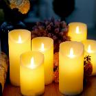 (판촉물 기념품 홍보물 스티커 인쇄)  LED 흔들리는 양초 촛불 티라이트 전자초_