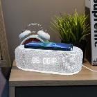 (판촉물 기념품 홍보물 스티커 인쇄)  다쓱 스마트 탁상 시계, 무드등 고속 무선충전기