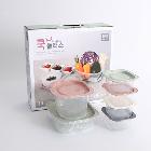 (판촉물 기념품 홍보물 스티커 인쇄) 올뉴 쿡플러스 점보세트 2호 6종 밀폐용기 13P세트/선물세트