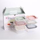 (판촉물 기념품 홍보물 스티커 인쇄) 올뉴 쿡플러스 3호 6종 밀폐용기 12p세트/선물세트